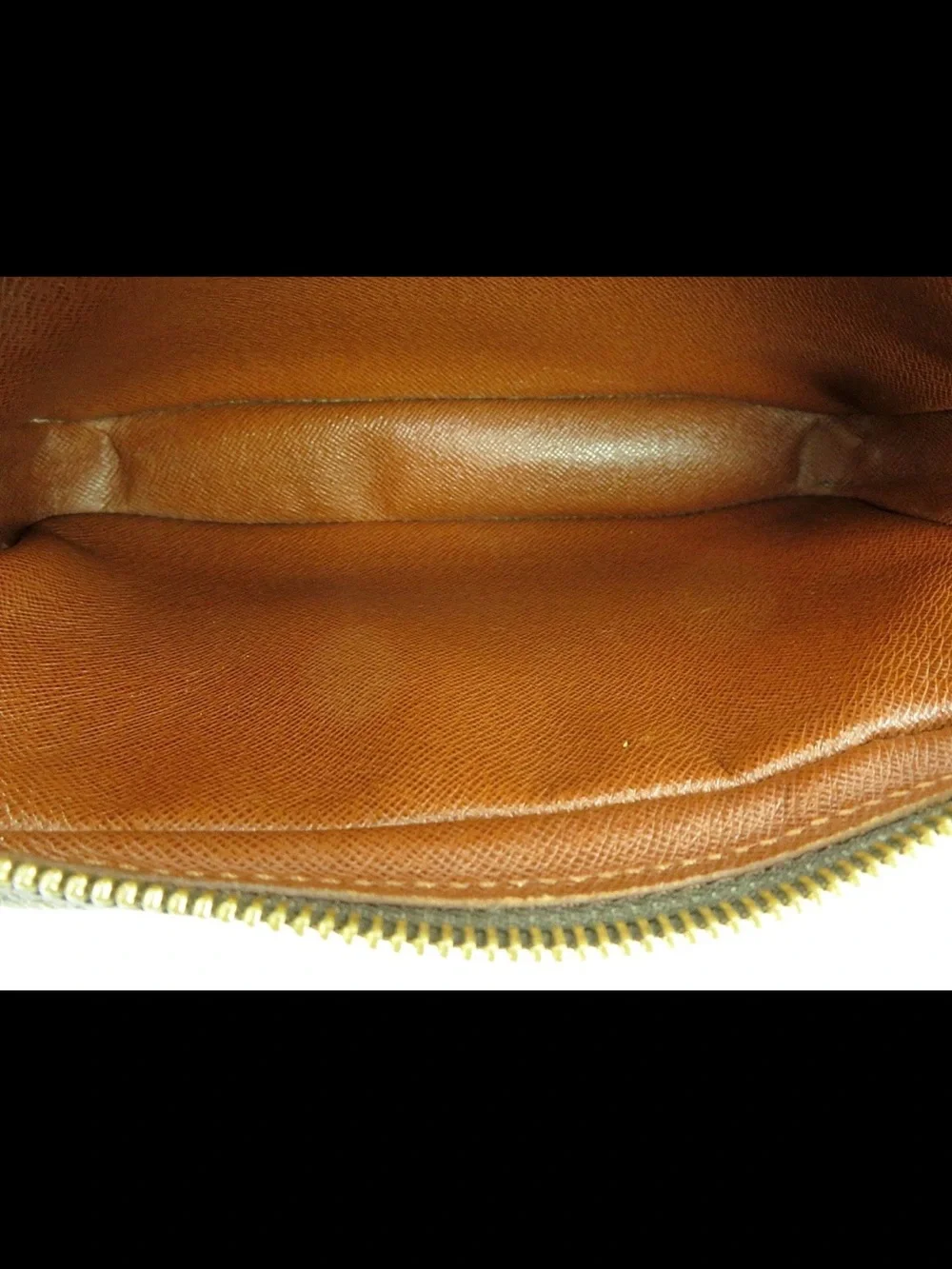 Louis Vuitton Monogram Canvas Crossbody with Tan Leather Trim
